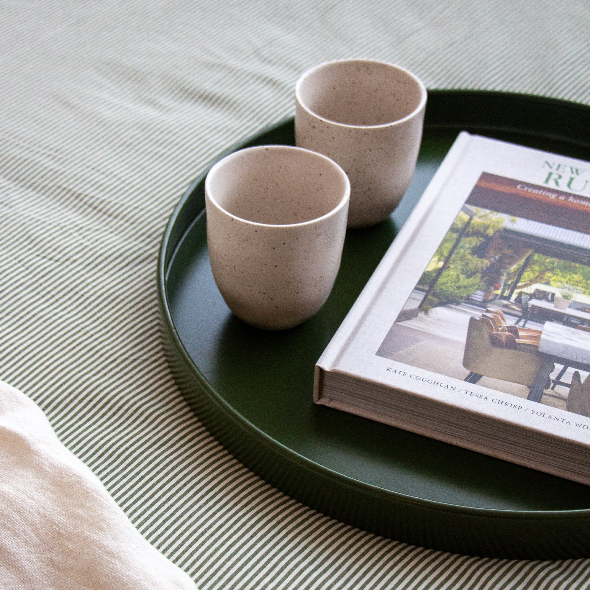 Round Tray - Hunter Green