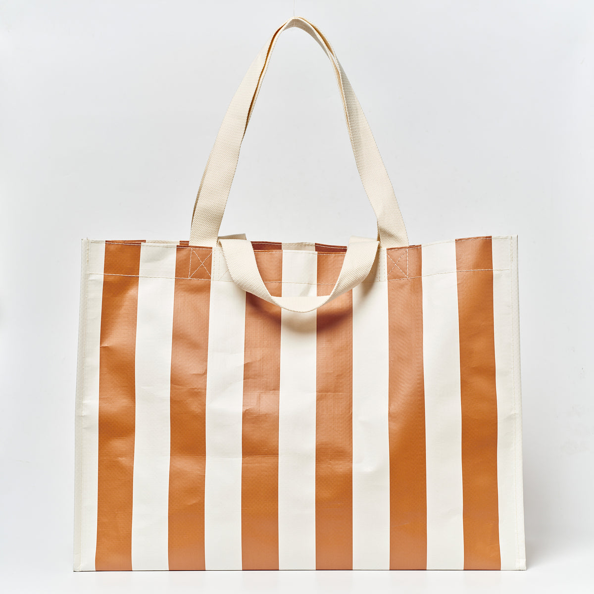 Carryall Beach Bag - Tierra Clay Stripe