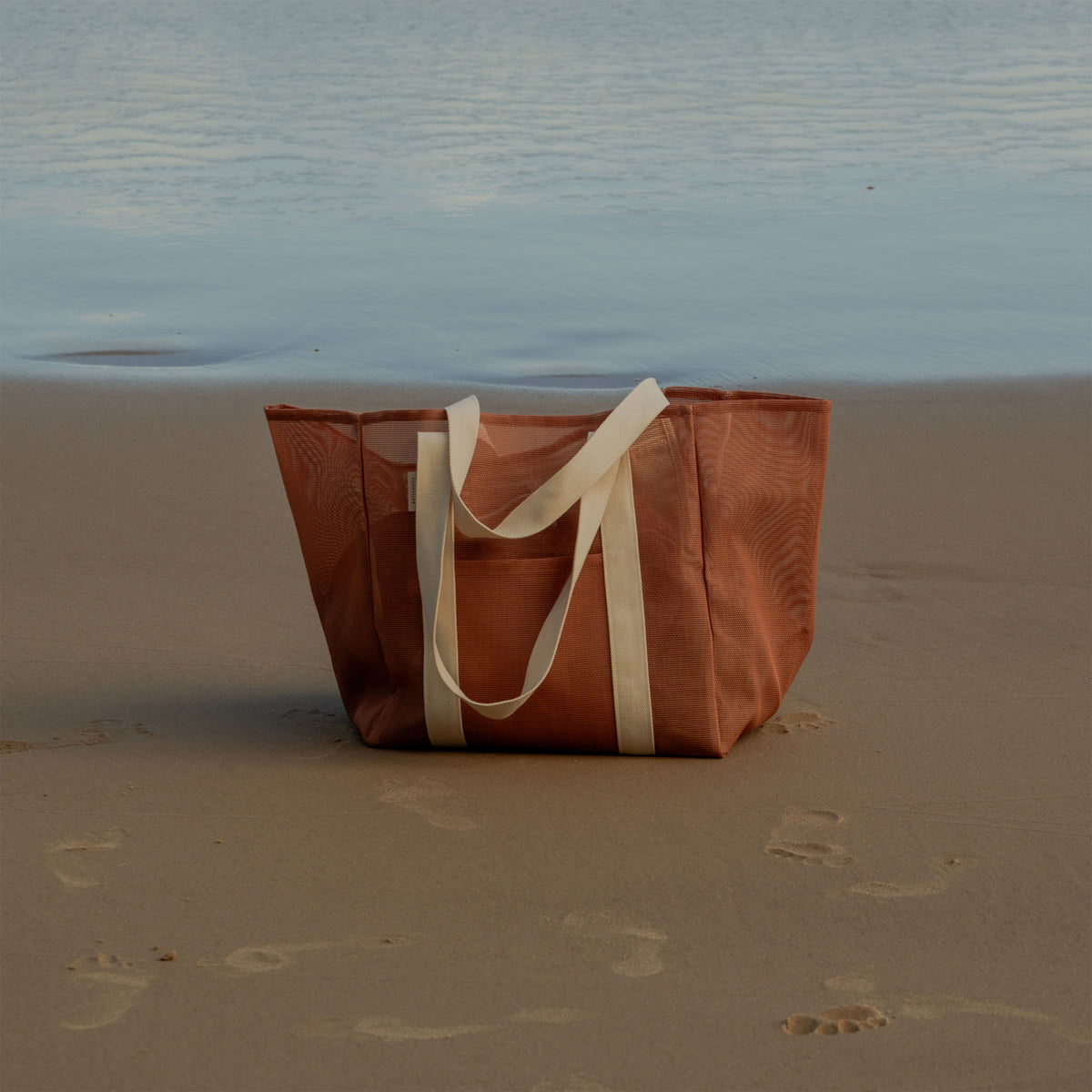 Mesh Beach Bag - Tierra Clay