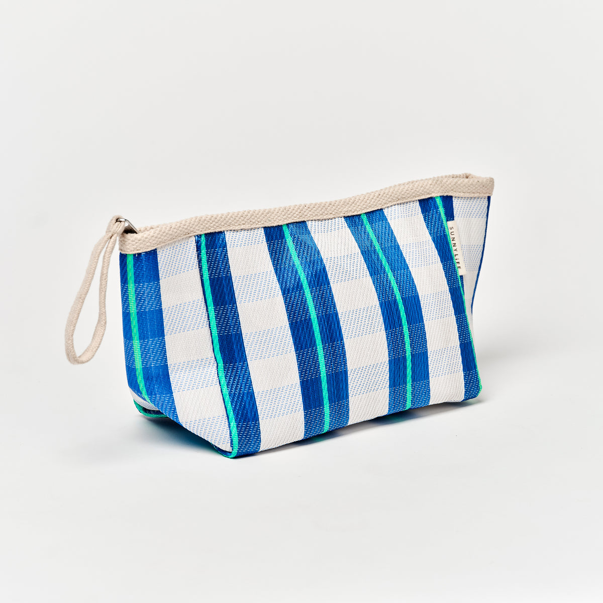 Beach Pouch - La Mer Blue Neon