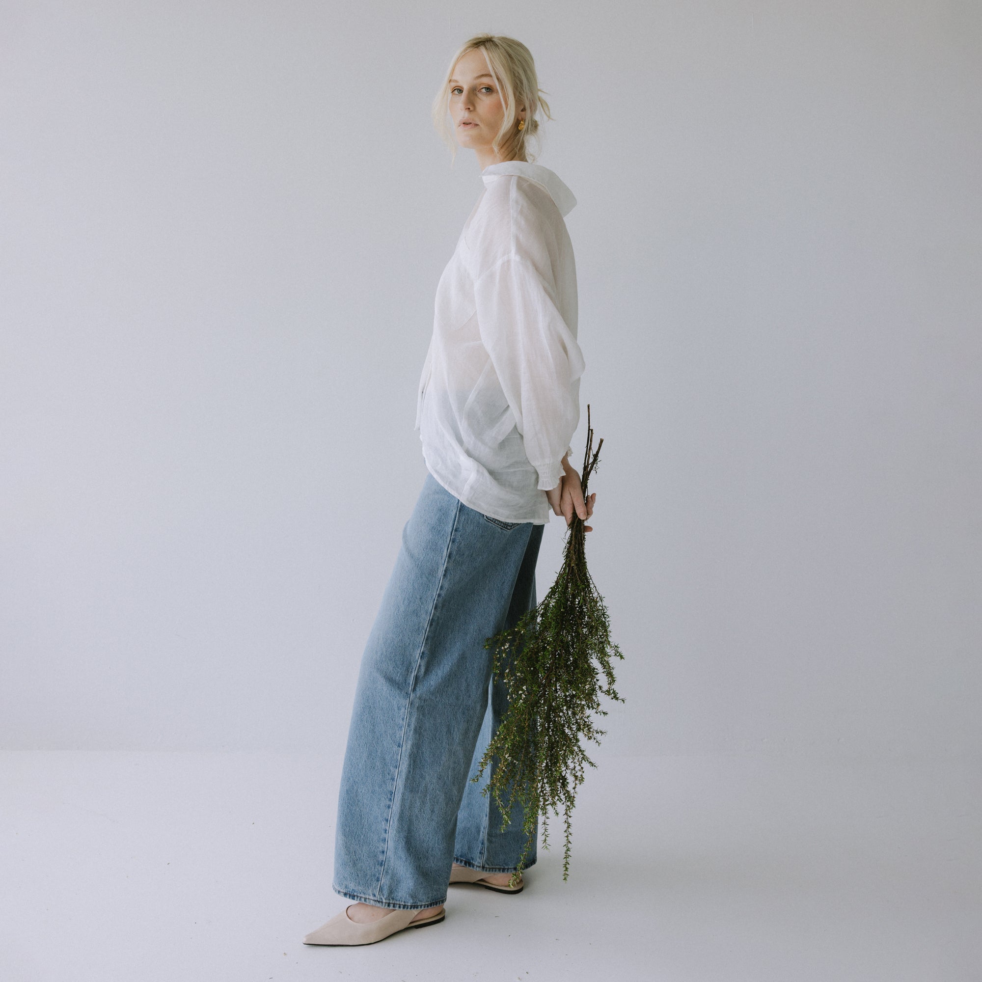 Inga Linen Shirt - Milk