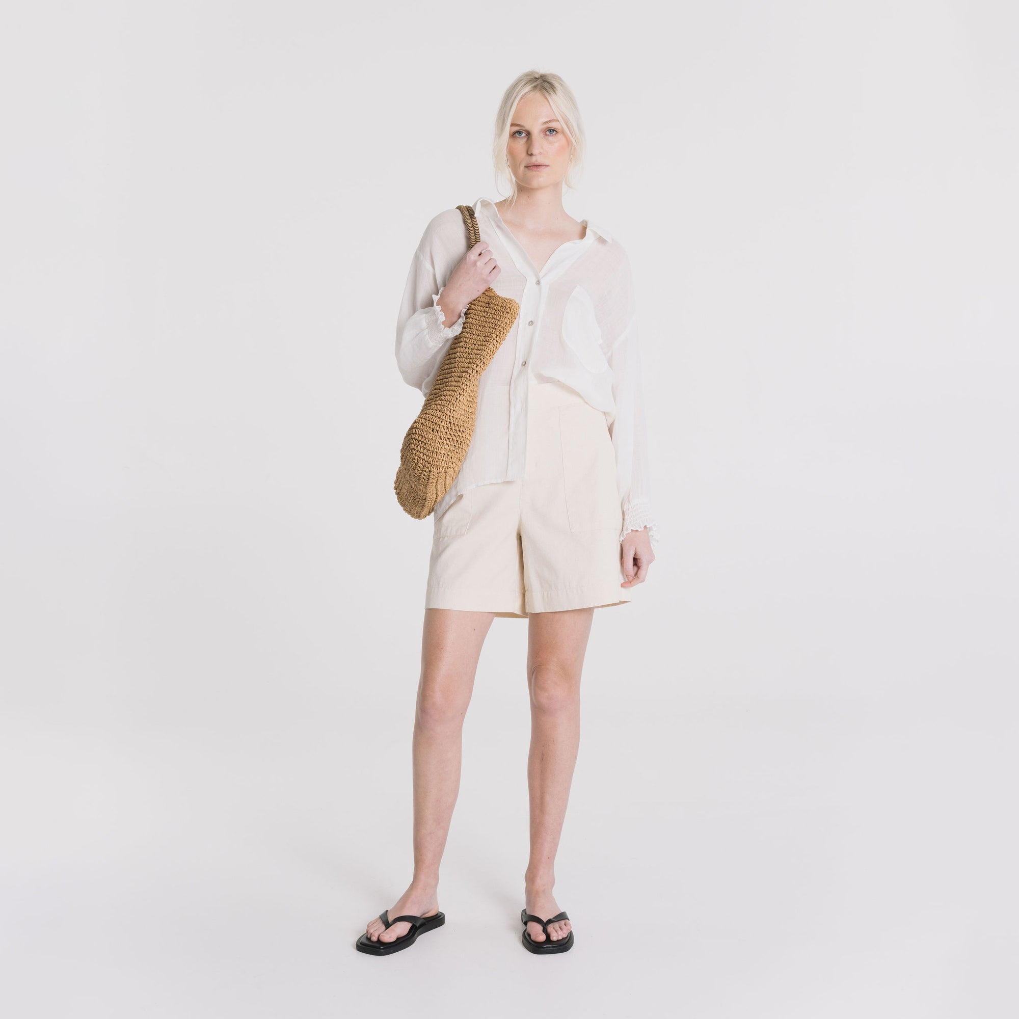 Inga Linen Shirt - Milk
