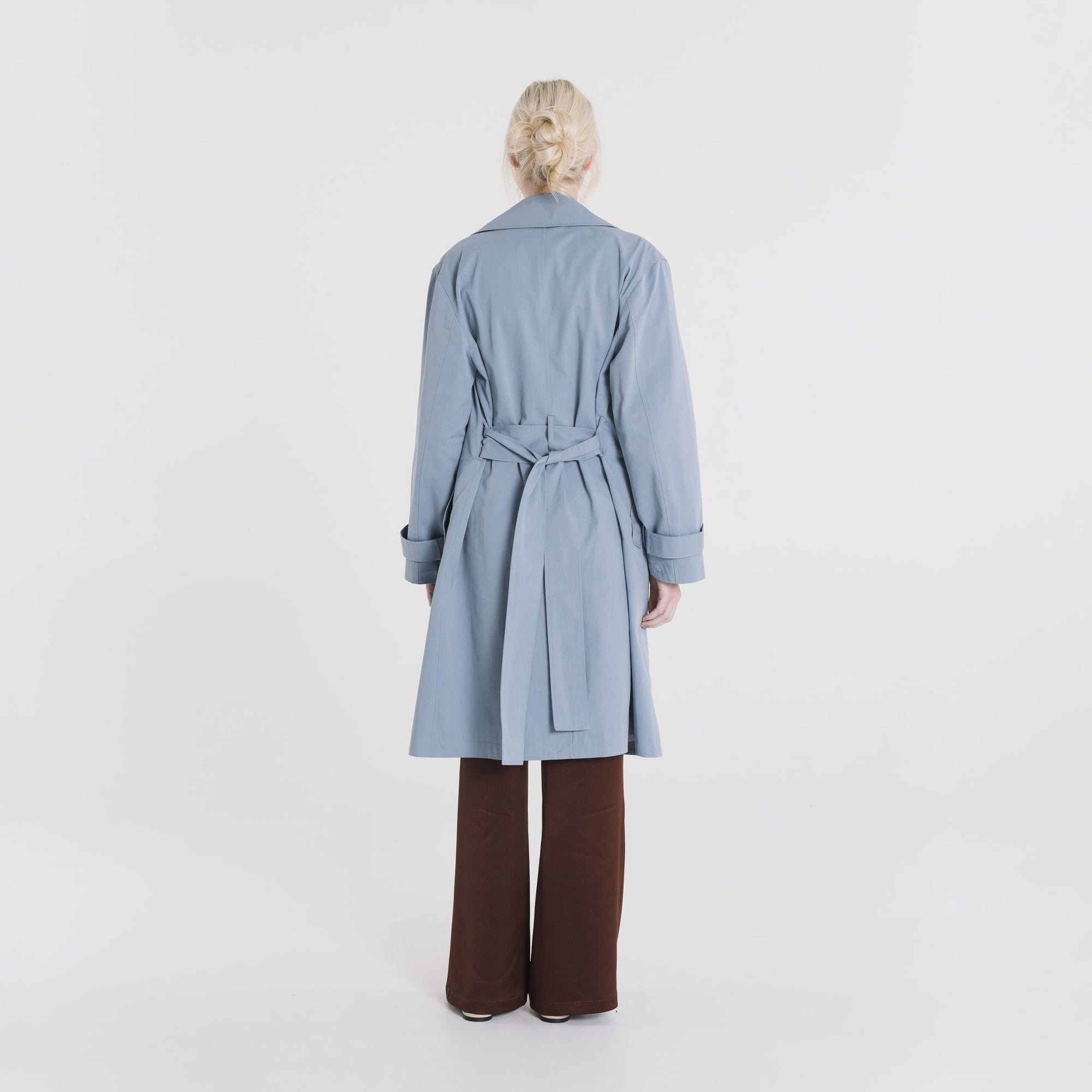 Poppy Coat - Dusty Blue