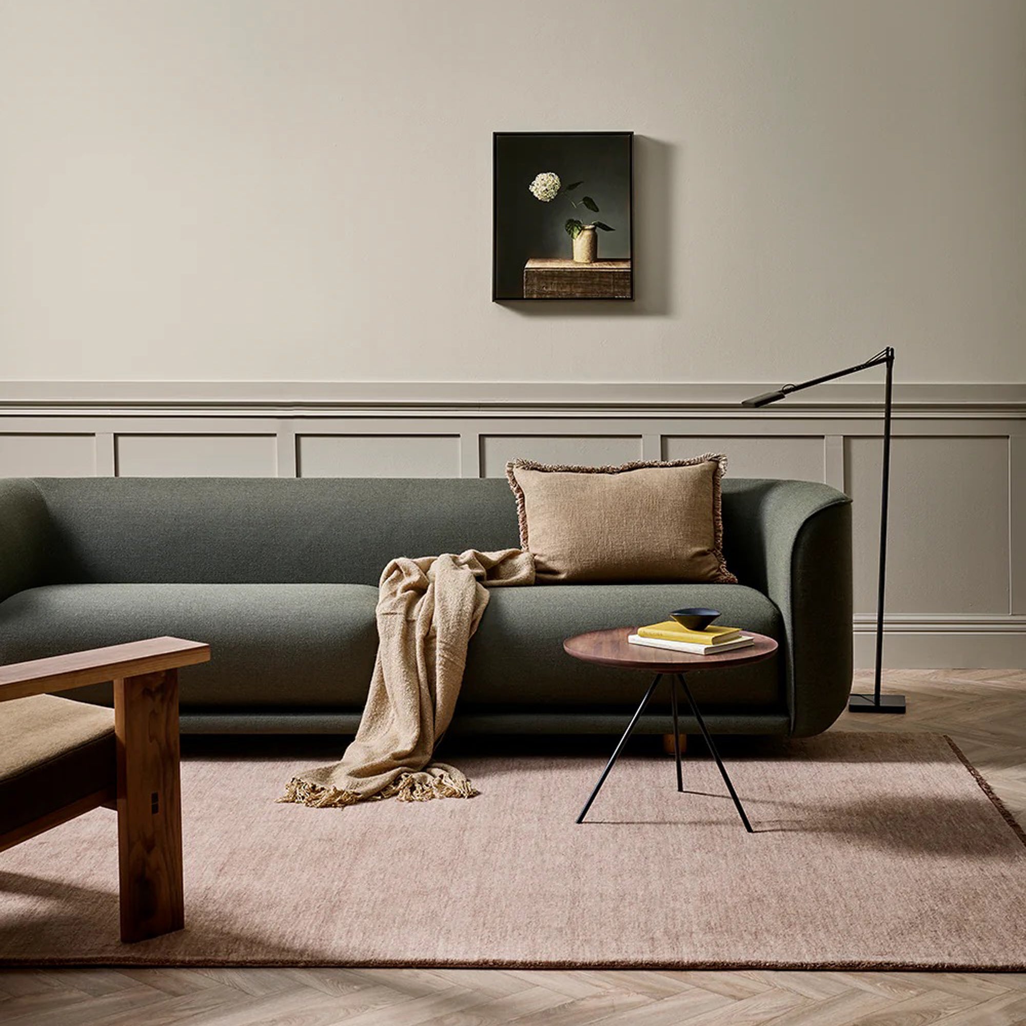 Sandringham Floor Rug - Rosewood