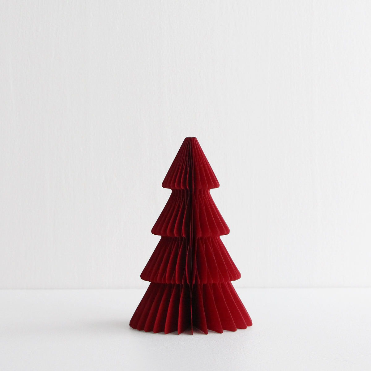 Standing Christmas Tree Decoration 20cm - Red