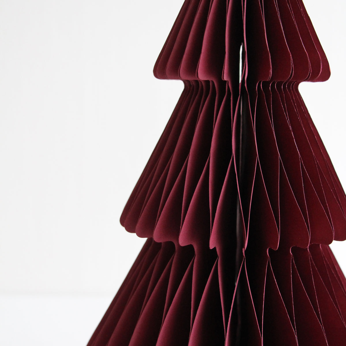Standing Christmas Tree Decoration 20cm - Plum