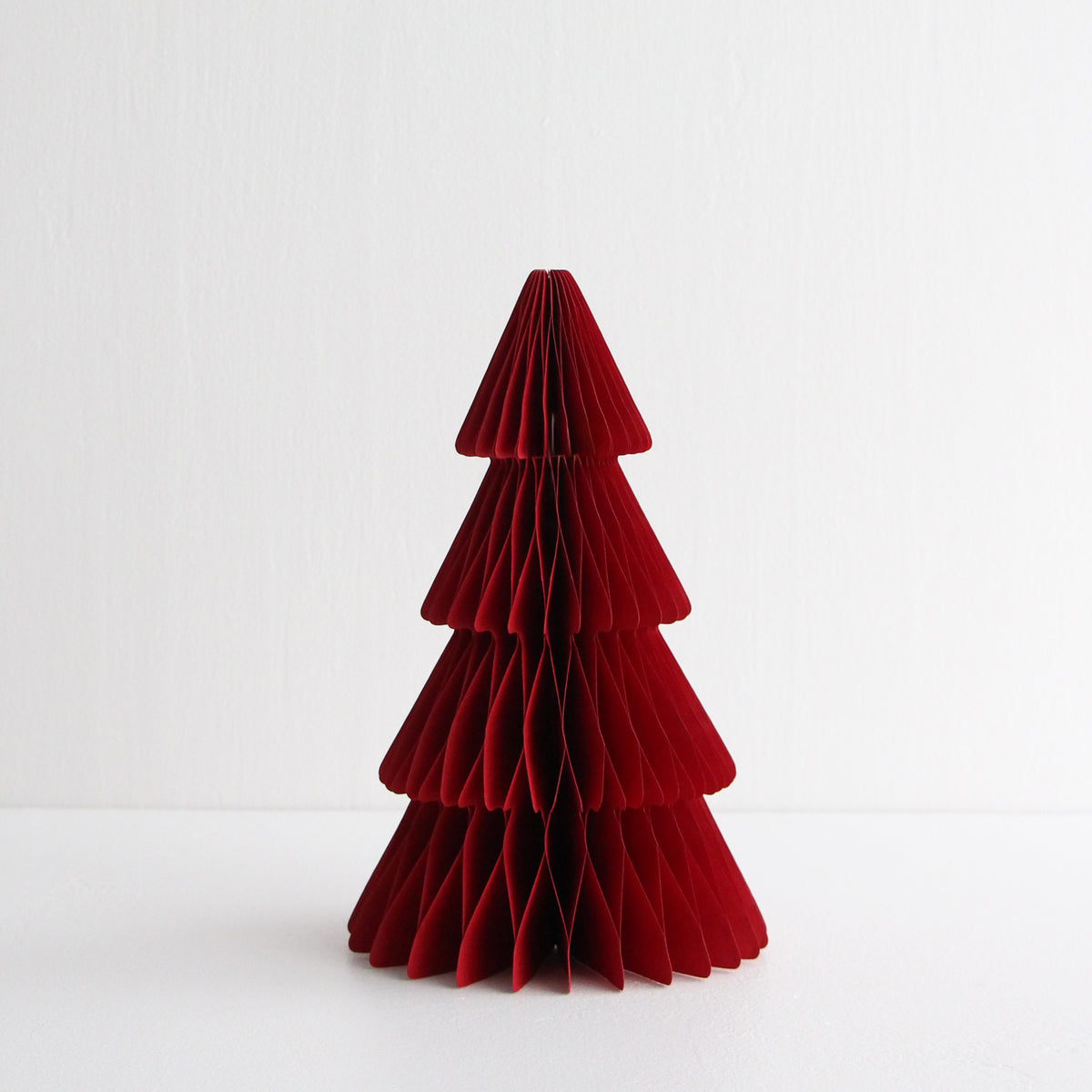 Standing Christmas Tree Decoration 30cm - Red