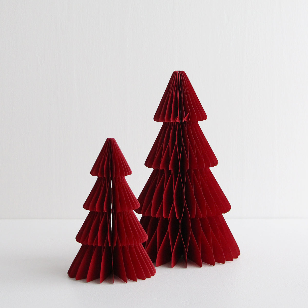 Standing Christmas Tree Decoration 30cm - Red