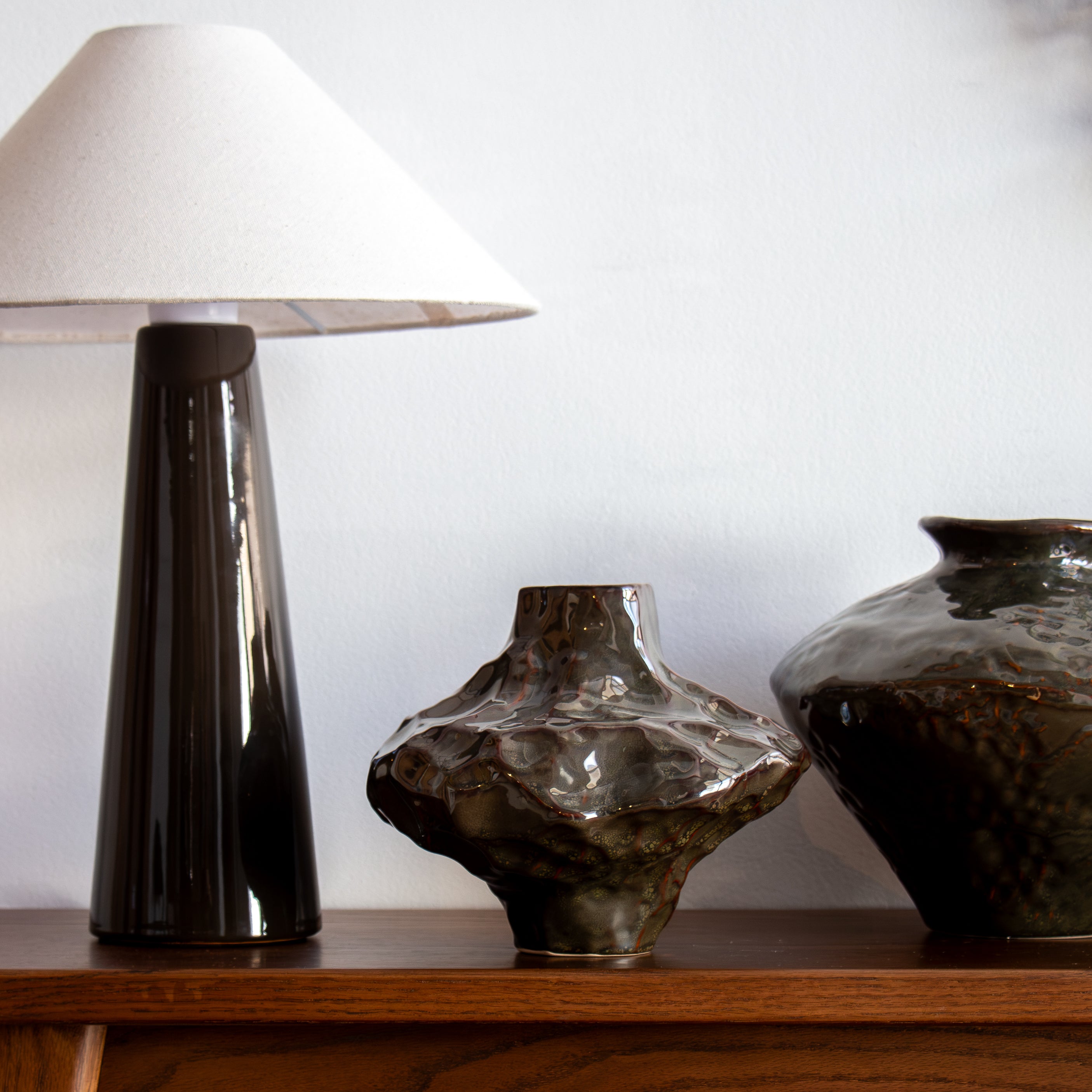 Stella Vase - Green/Rust