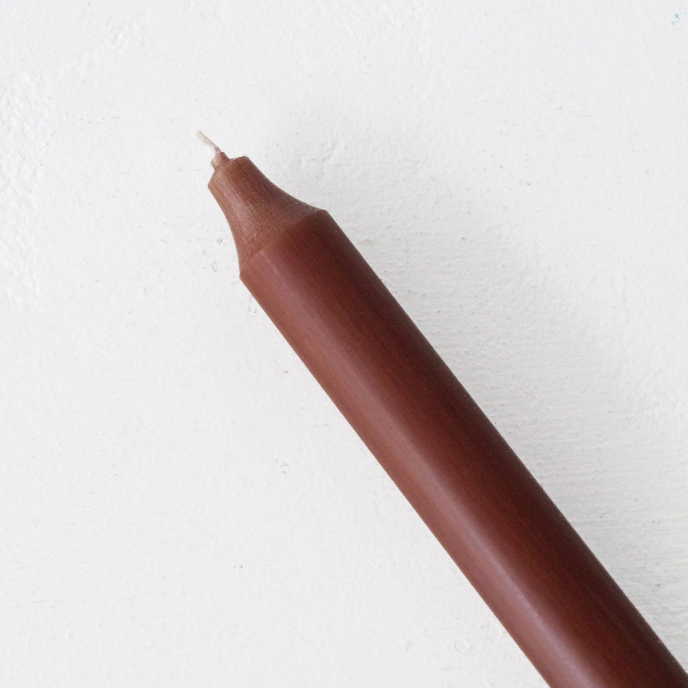 Broste Taper Candle - Dark Brown