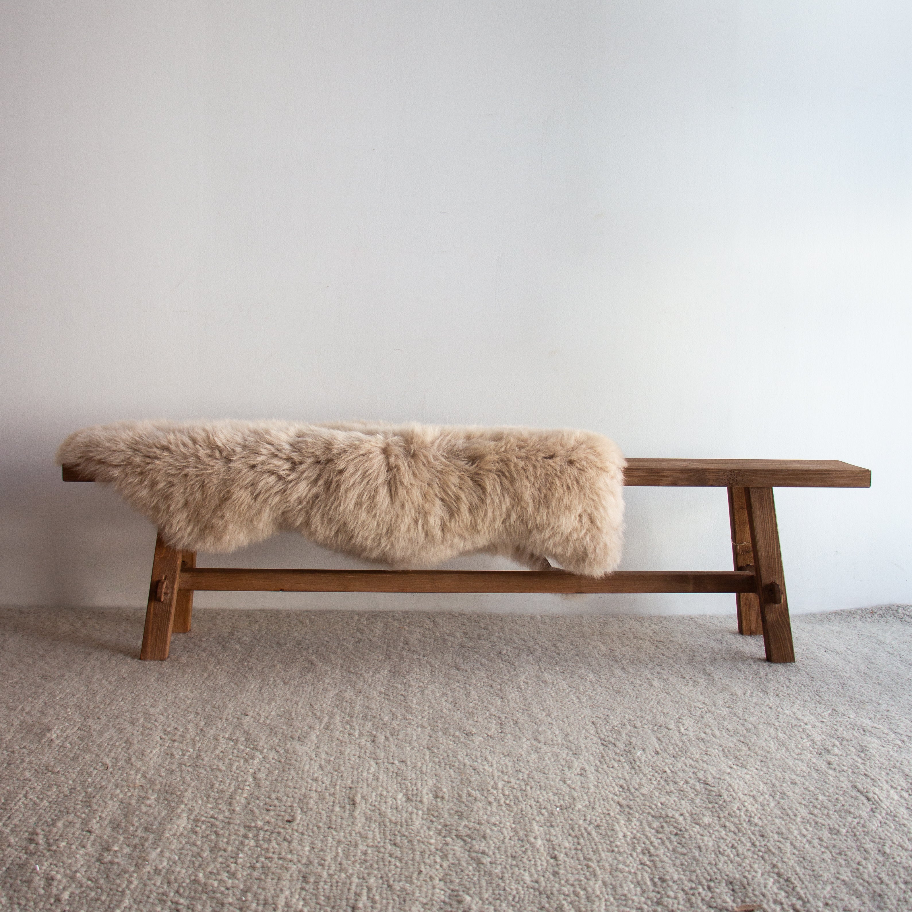 Tate Reclaimed Wood Bench - Long