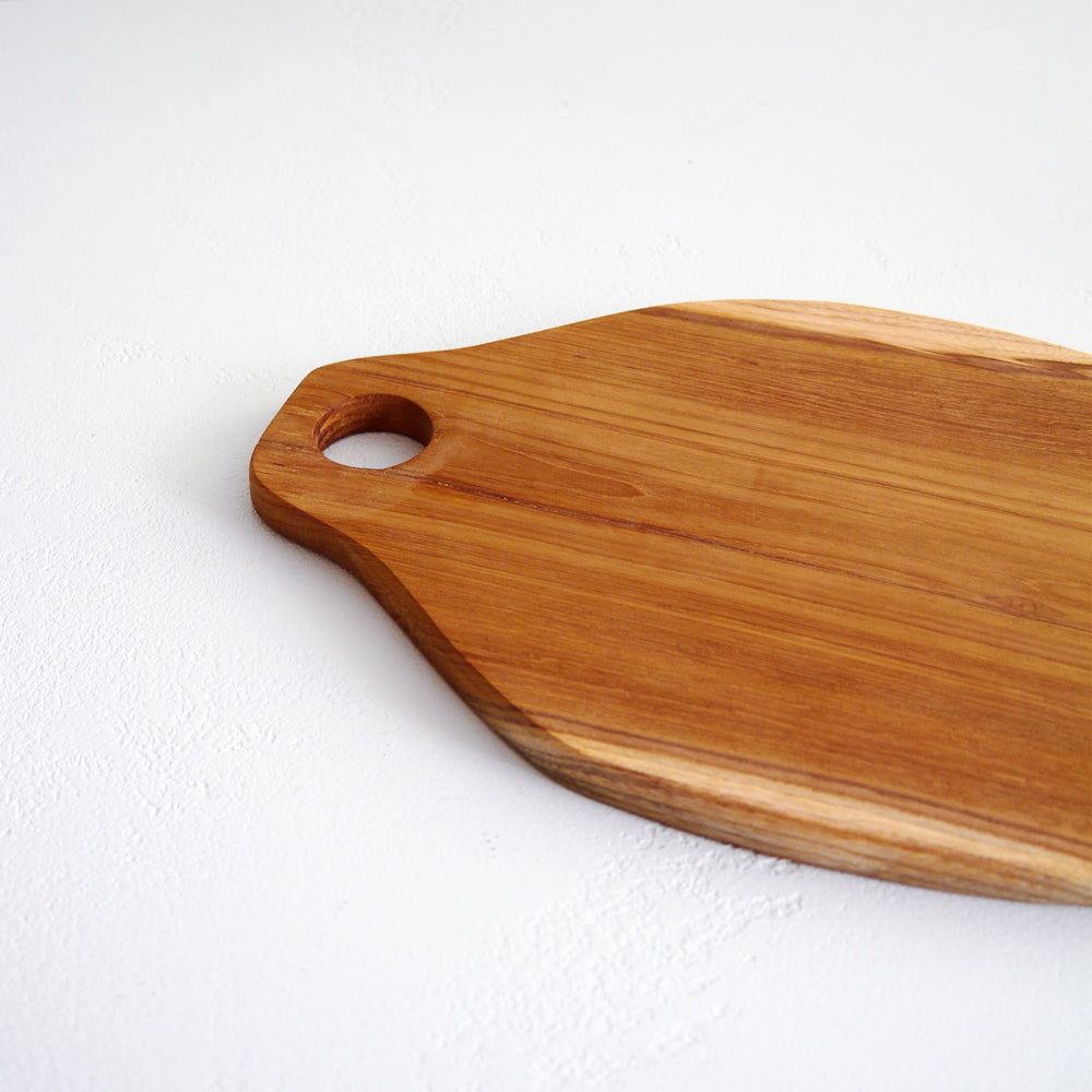 Teak Organic Shape Serving Board