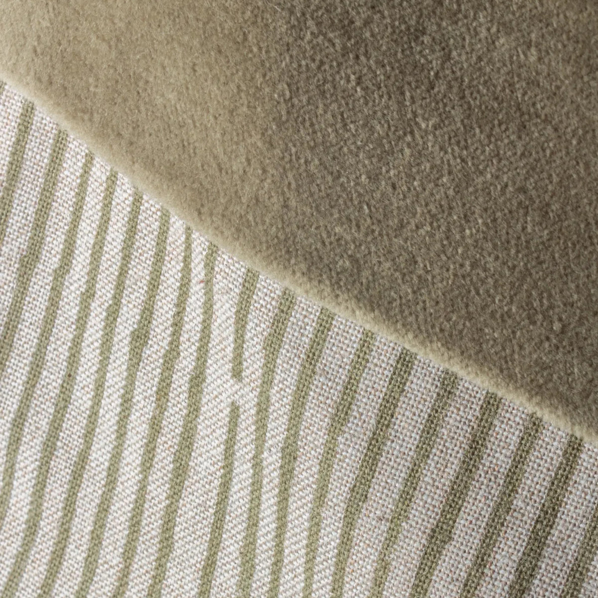 Velvet Christmas Stocking - Forest Stripe
