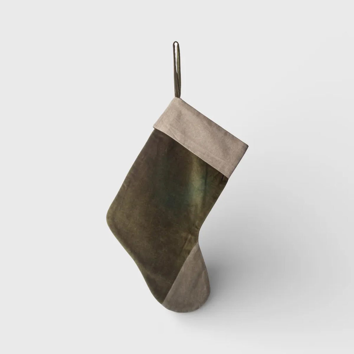 Velvet Christmas Stocking - Forest