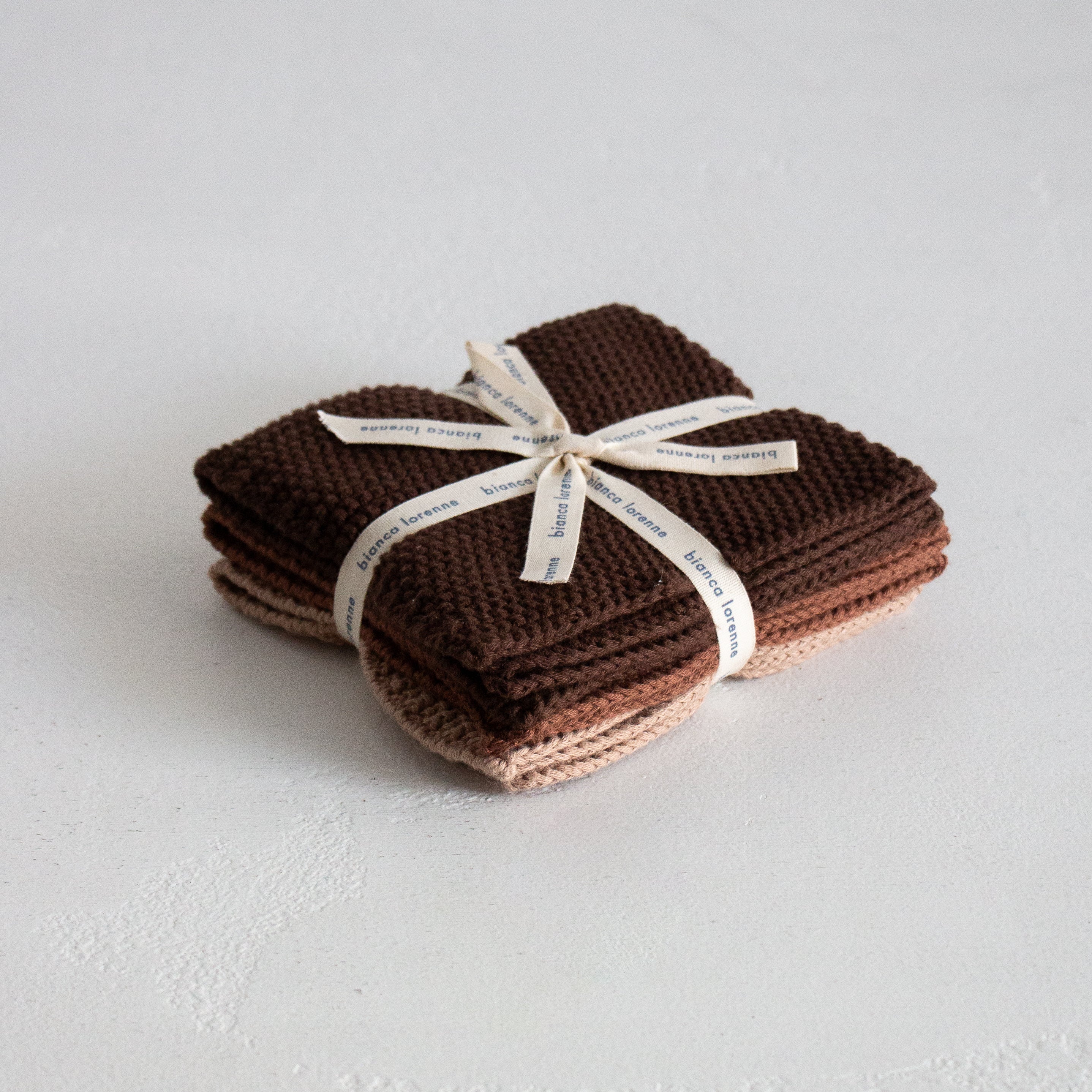 Wash Cloths (Set 3) Chocolate