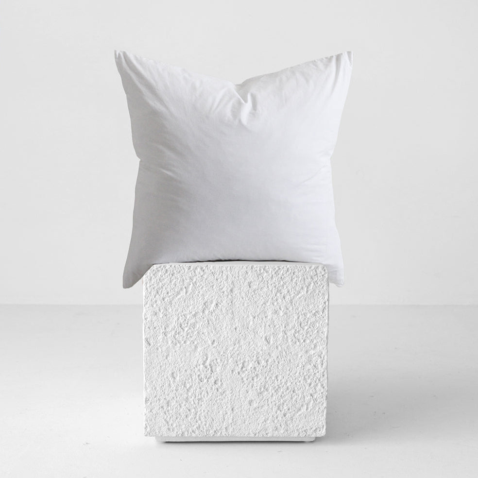 Stonewash Cotton Euro Pillowcase - White