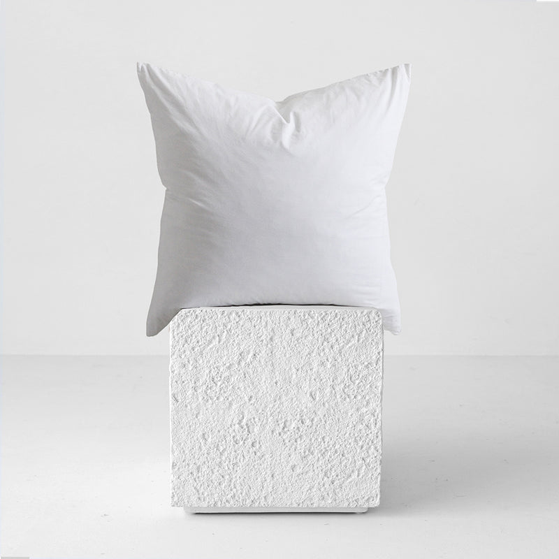 Stonewash Cotton Euro Pillowcase - White