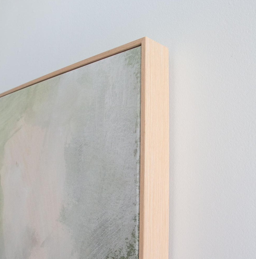 Willa Framed Green Canvas