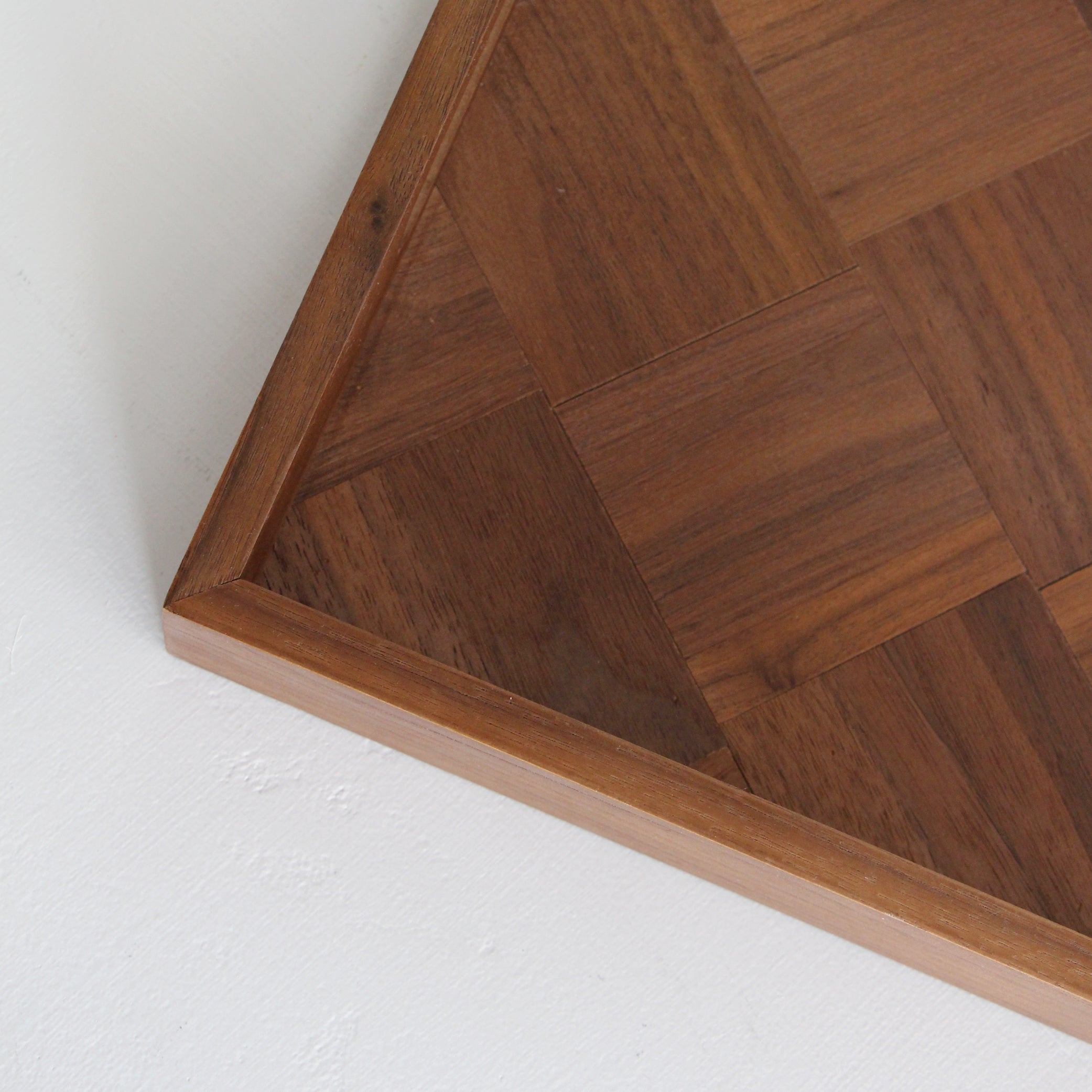 Parquetry Walnut Wood Tray - Medium