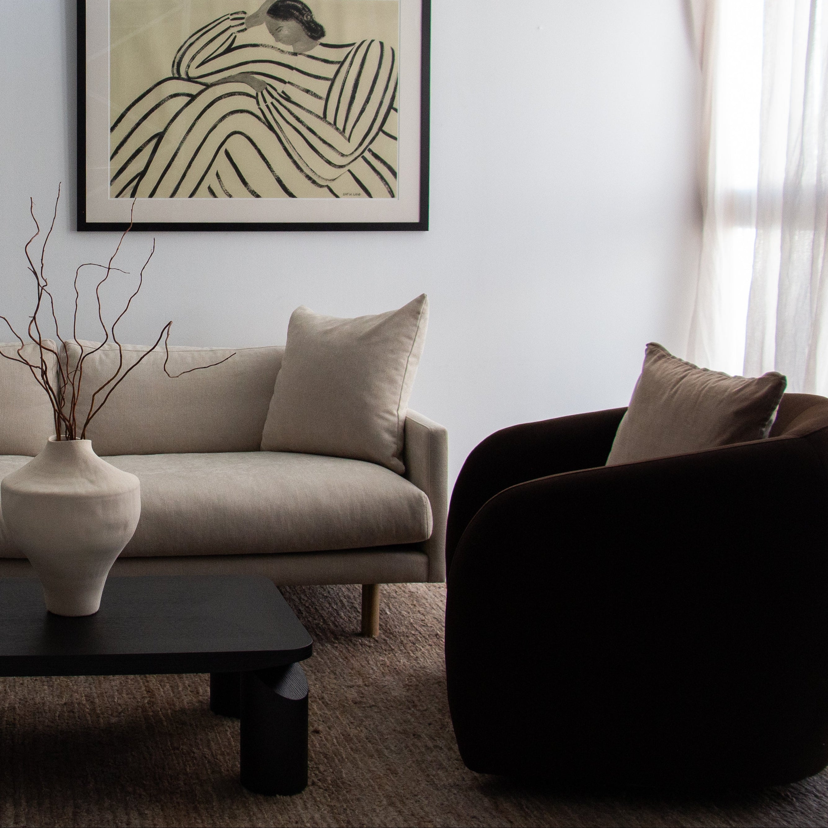 Xander Swivel Chair - Chocolate Velvet