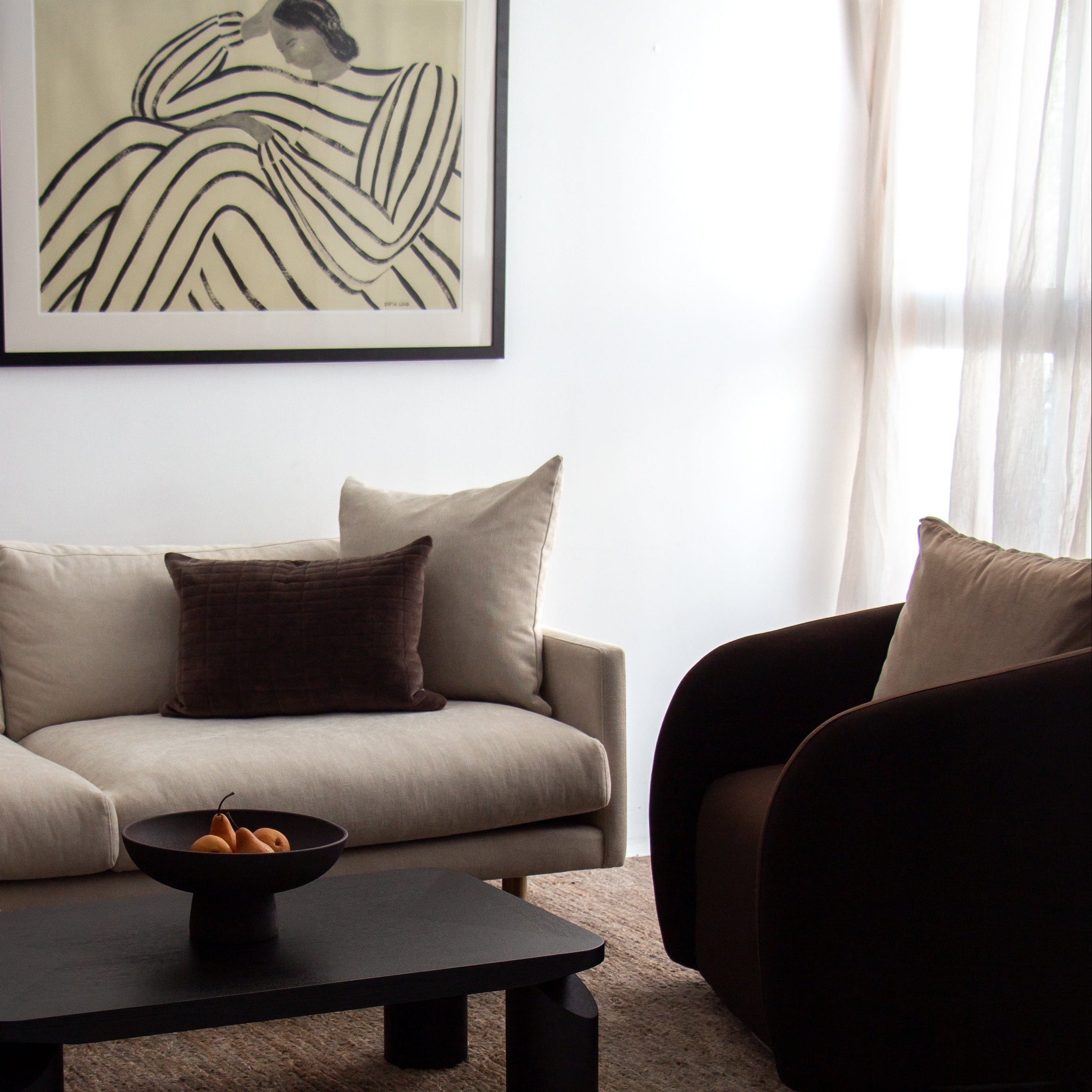 Xander Swivel Chair - Chocolate Velvet