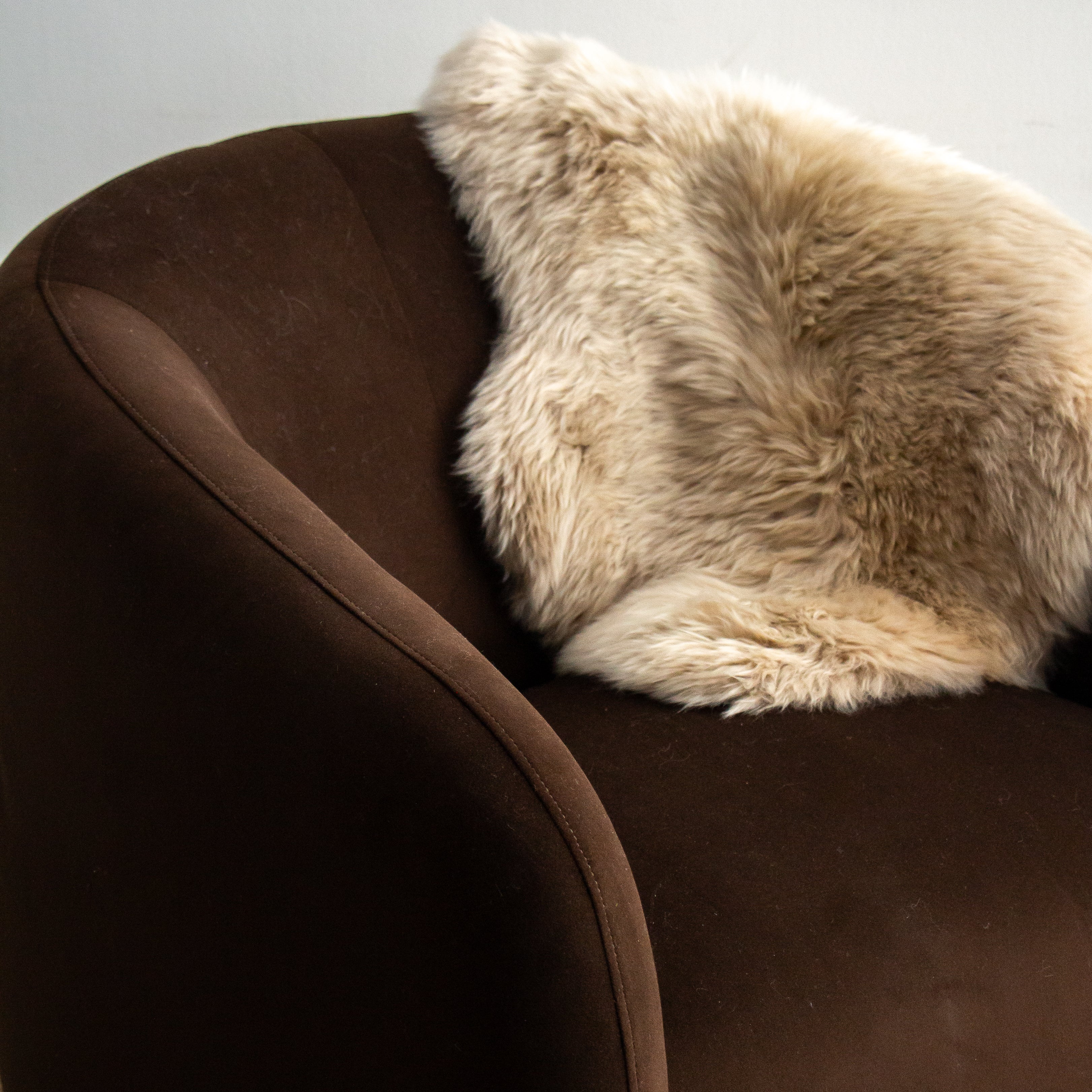 Xander Swivel Chair - Chocolate Velvet