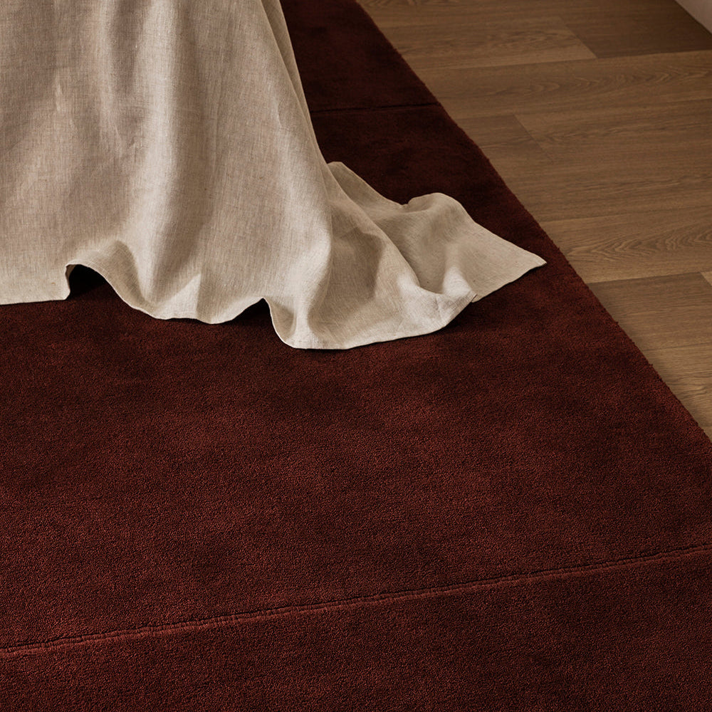 Bastion Floor Rug - Claret