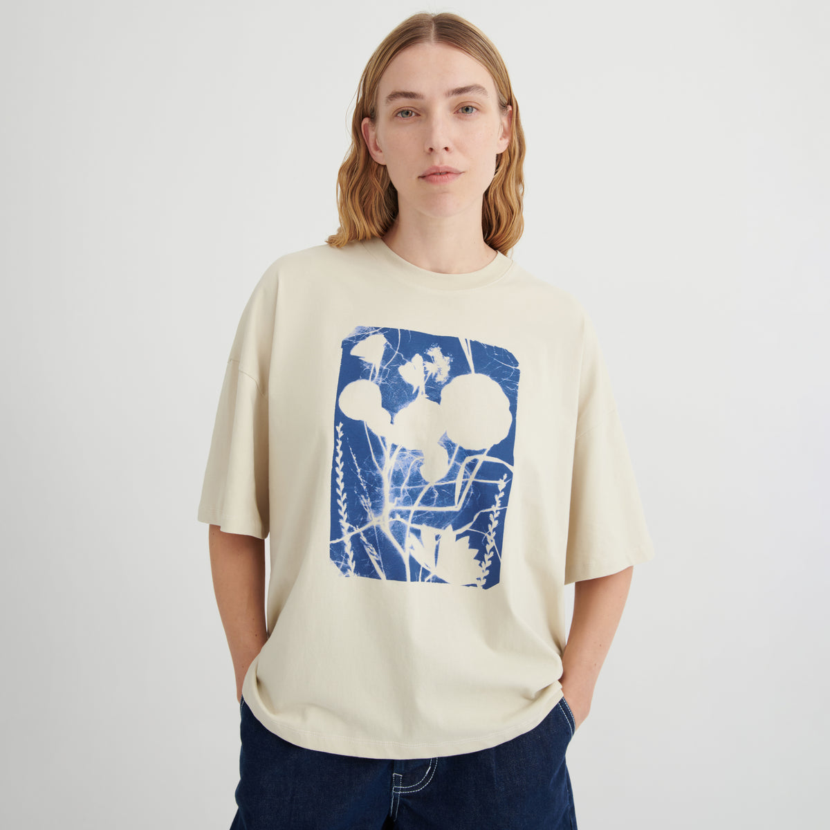 Cyanotype Tee - Stone