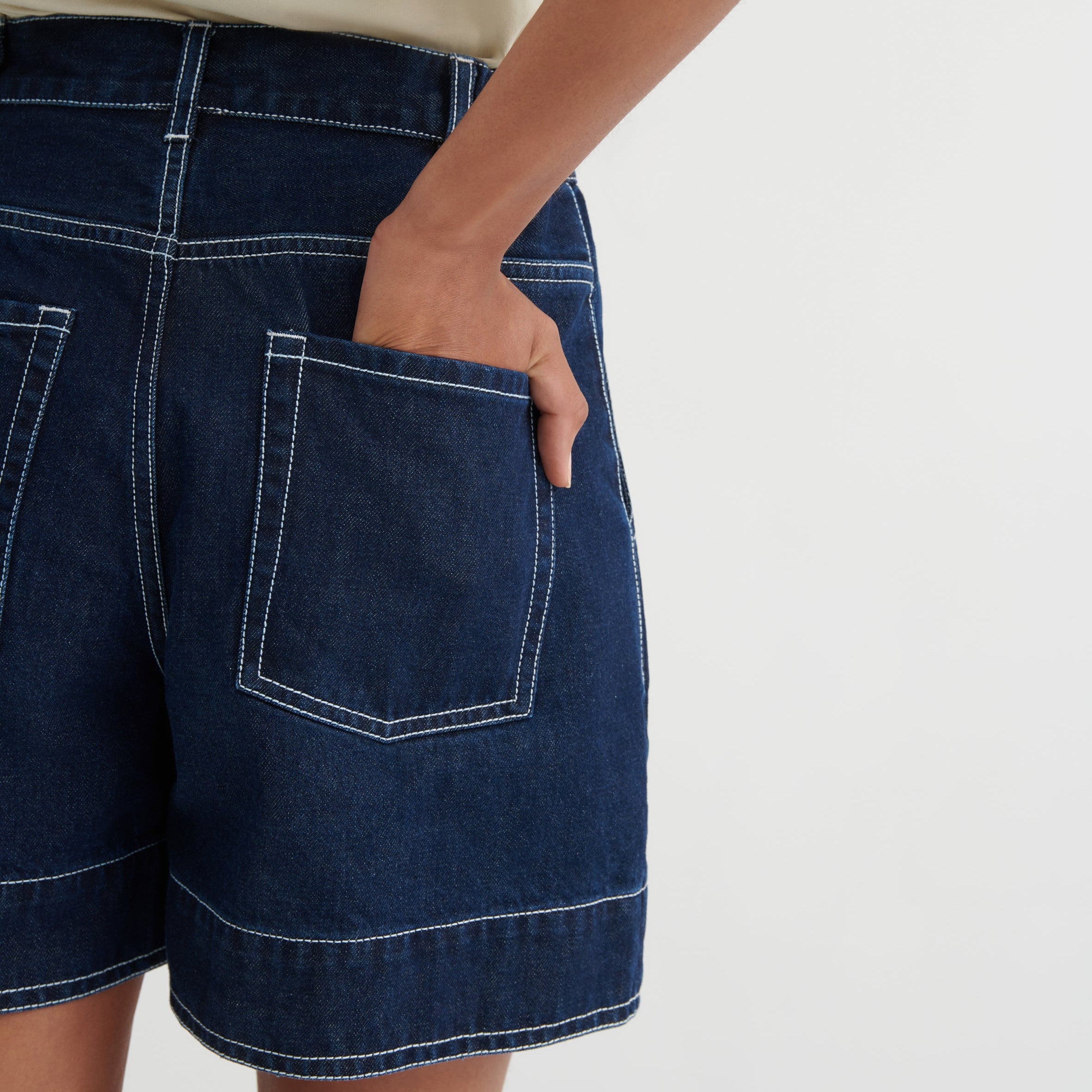 Outline Shorts - Indigo Denim