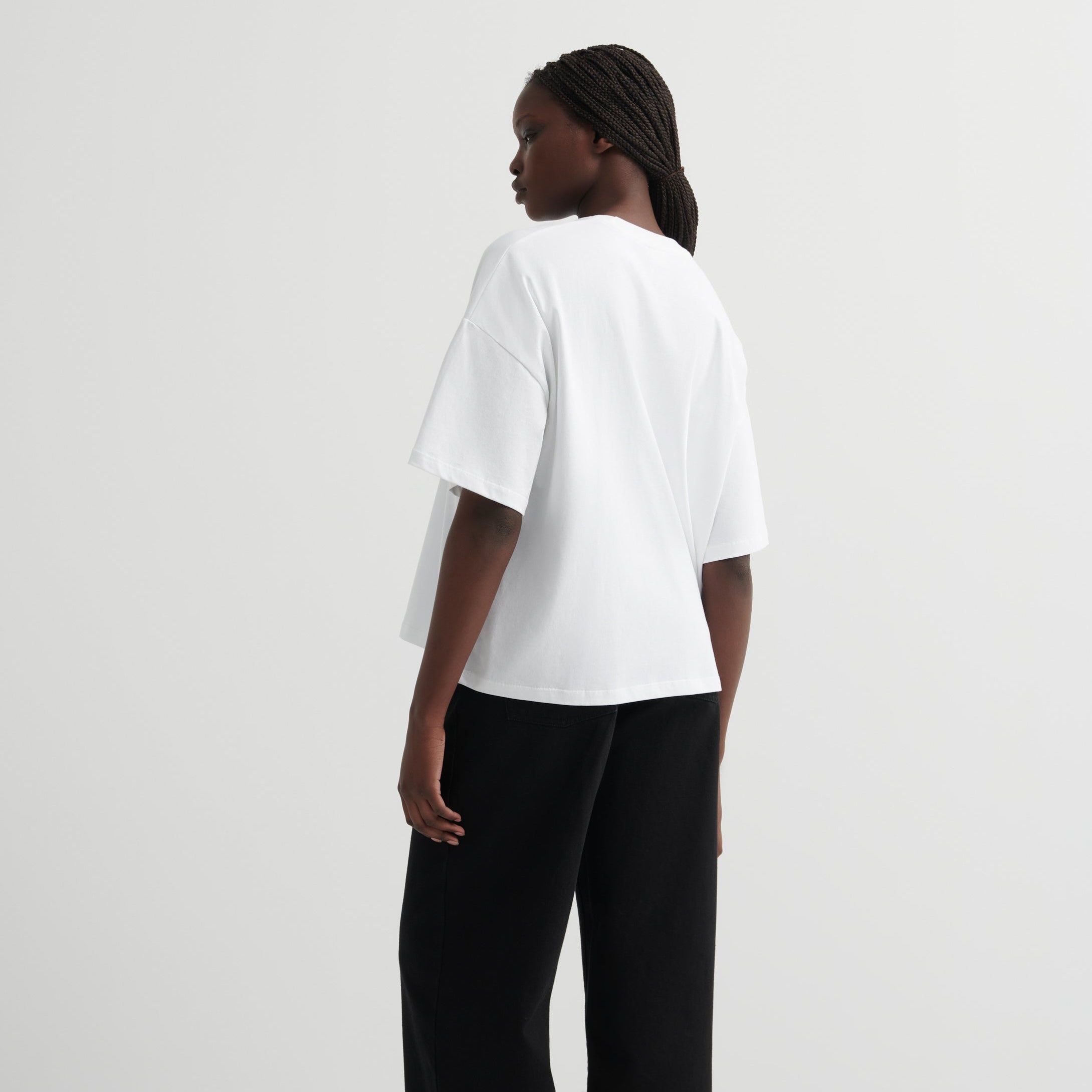 Oversized Boxy Tee - White