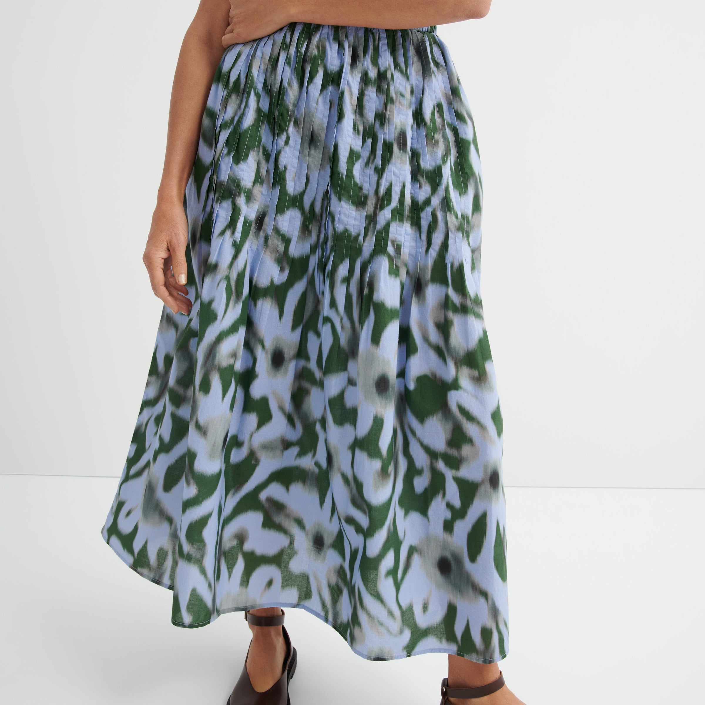 Poet Skirt - Misty Floral
