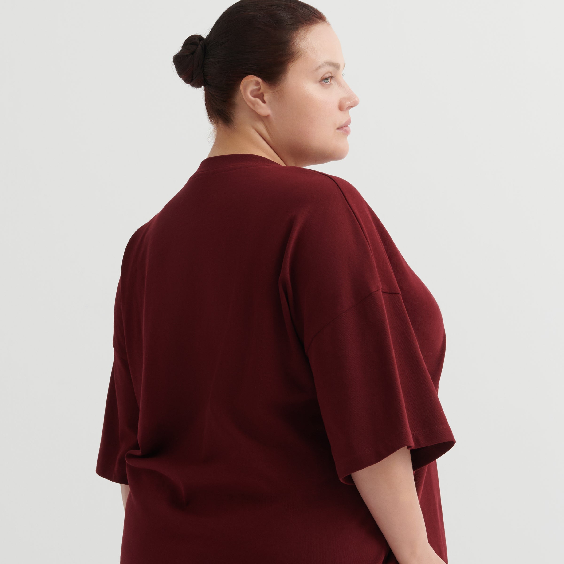 Stencil Tee - Maroon