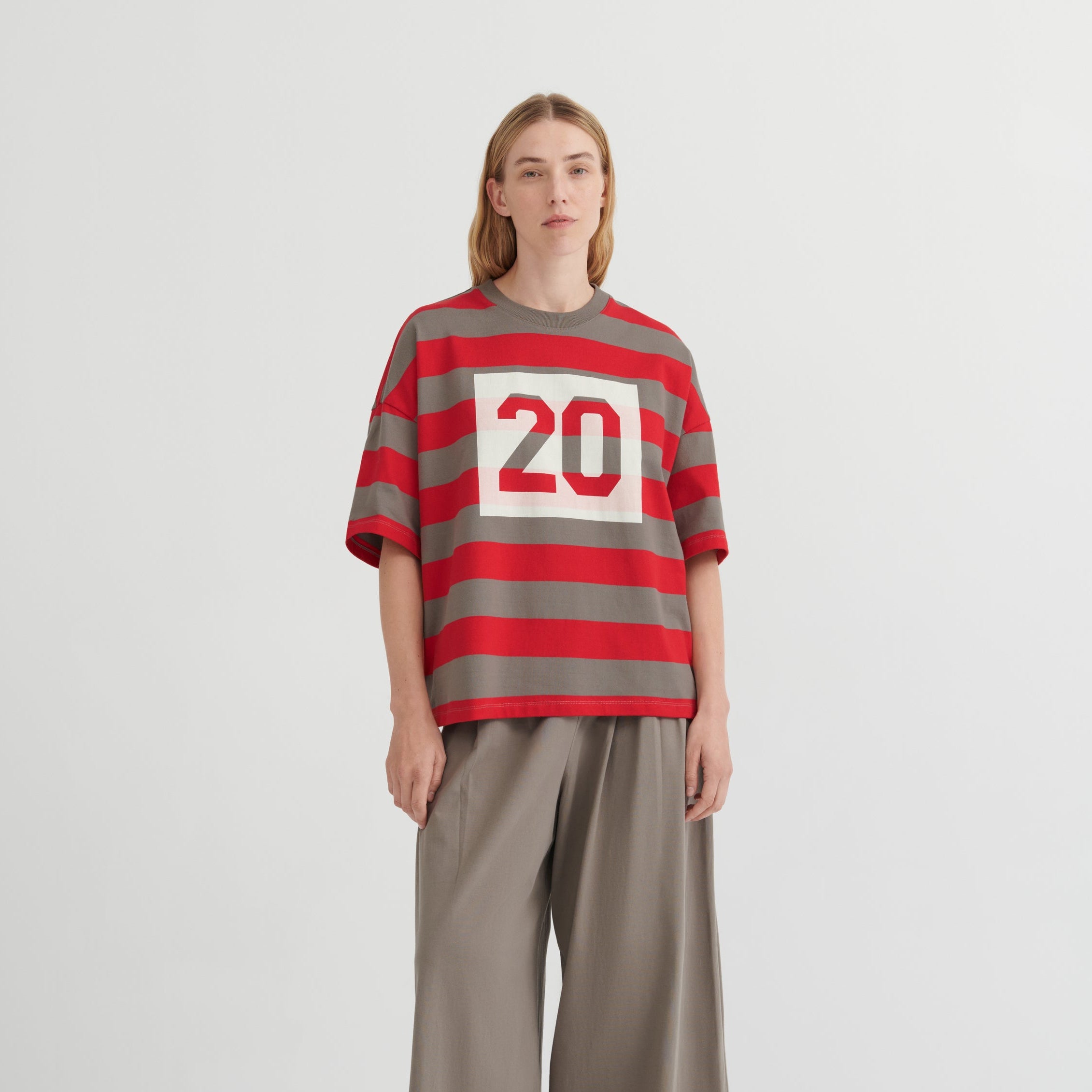 Twenty Tee - Poppy Stripe
