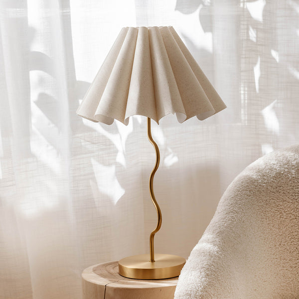 Cora Table Lamp - Gold/Natural