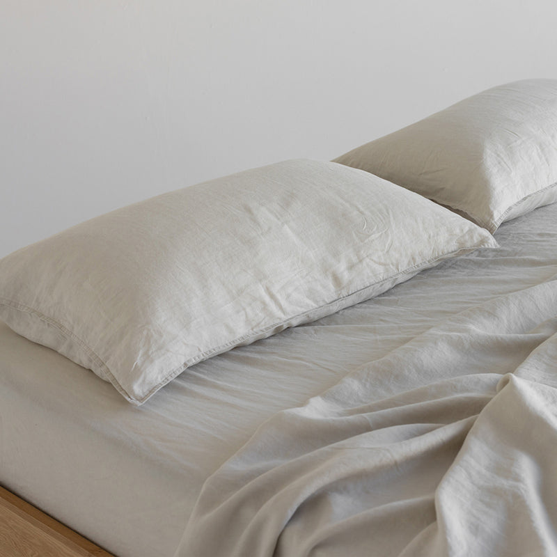 A&C Linen Fitted Sheet - Dove