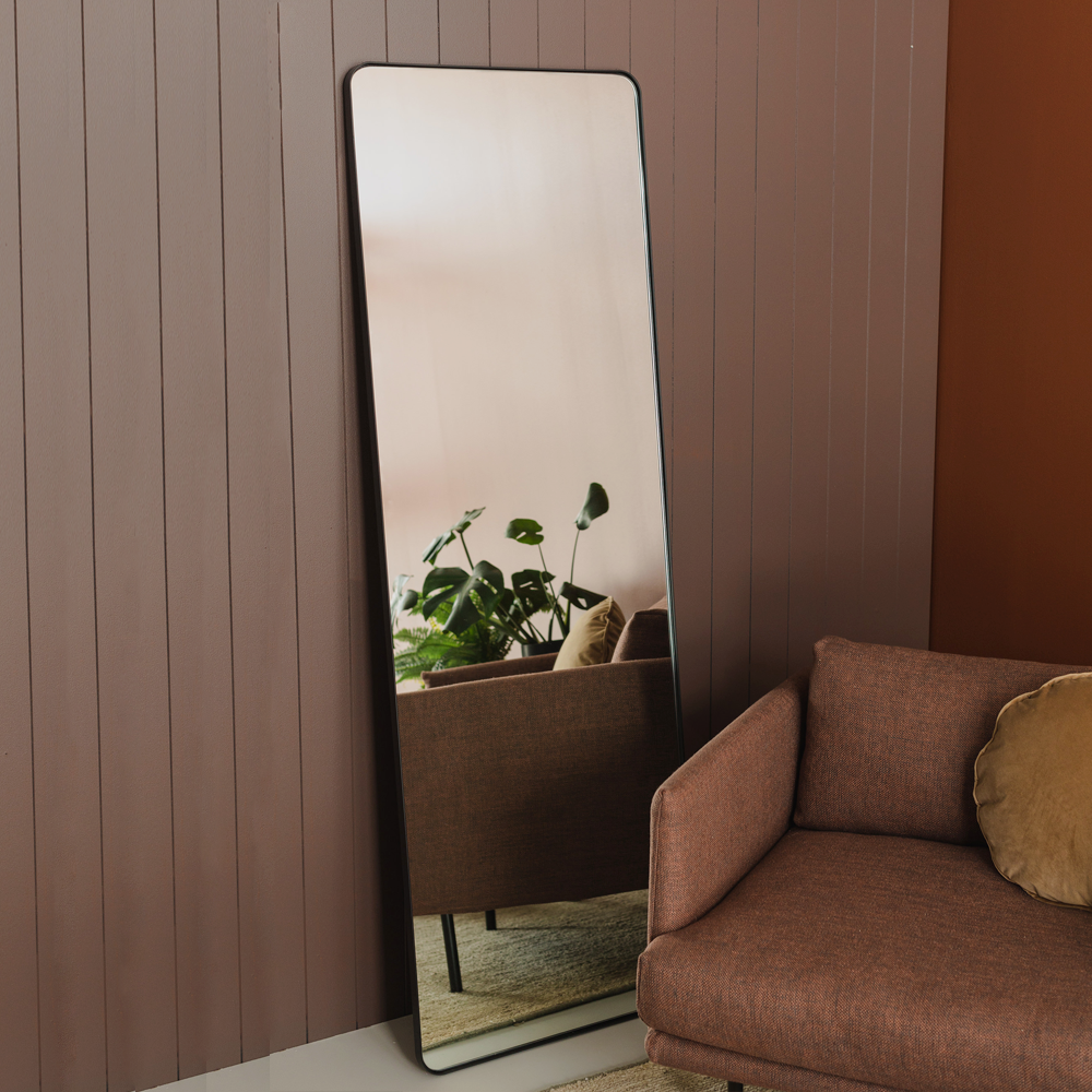 Leaning Floor Mirror - Black