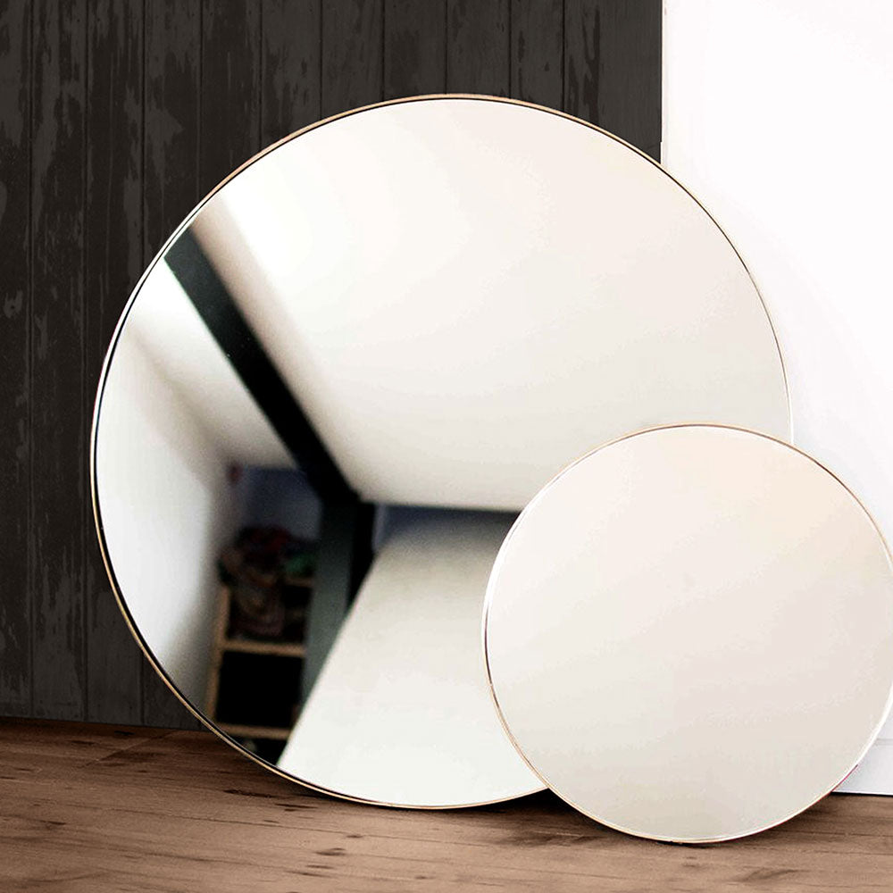 Round Outline Mirror 800mm - Brass