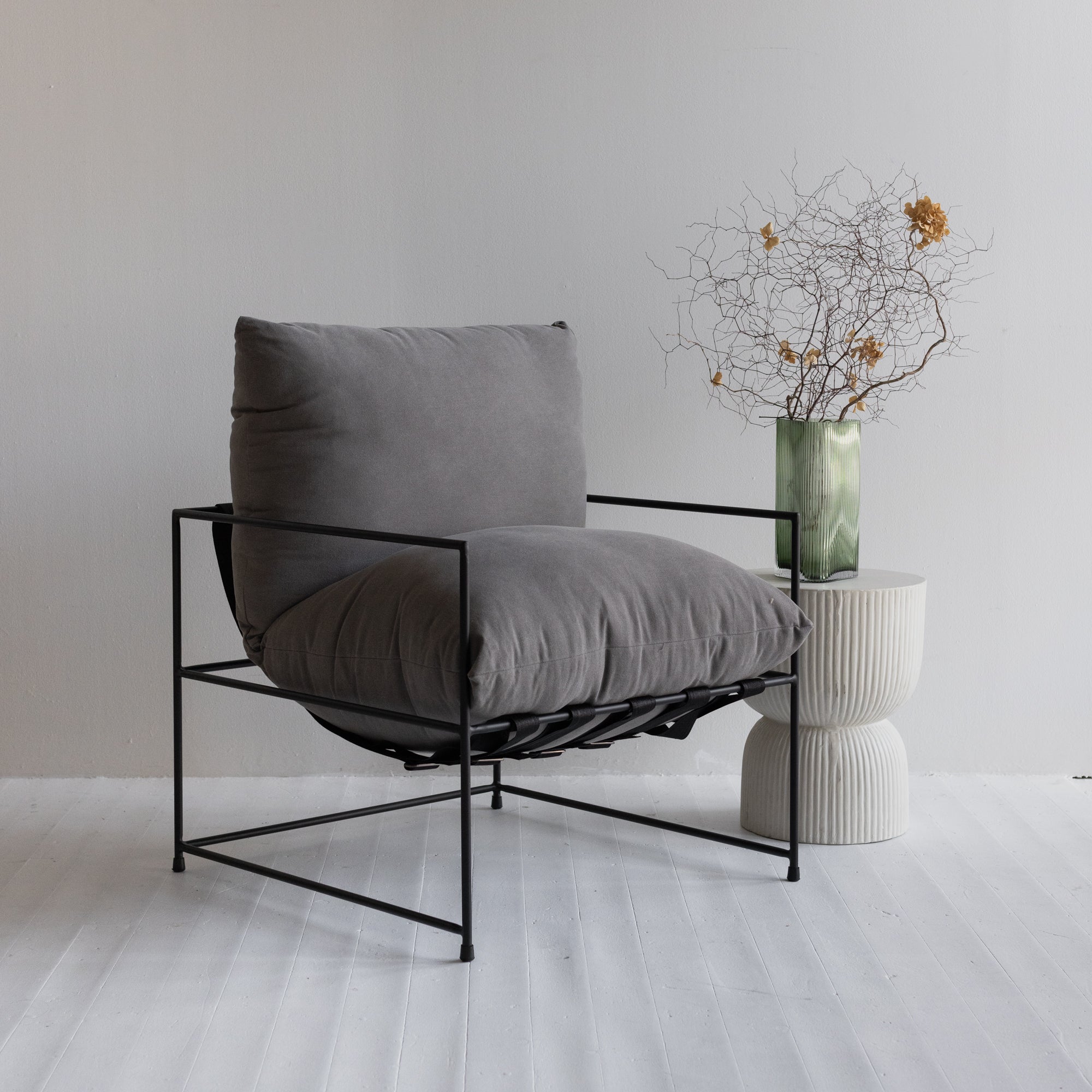 Kara Swing Chair - Grey