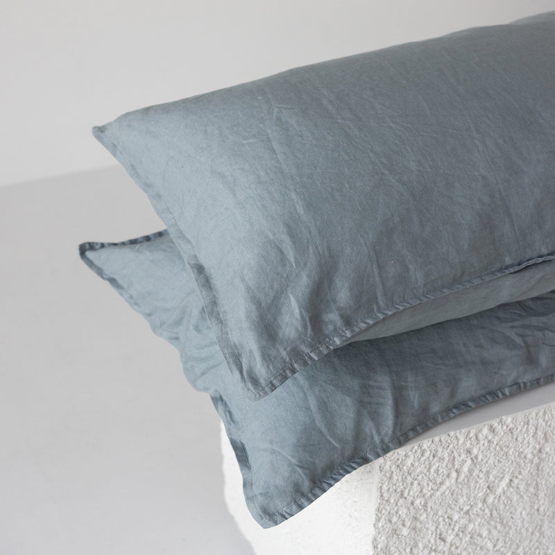 Linen Pillowcases - Lake