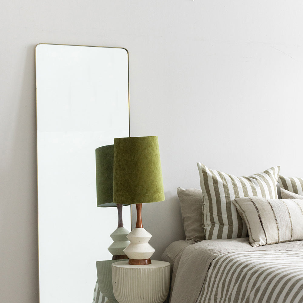 Leaning Floor Mirror - Brass