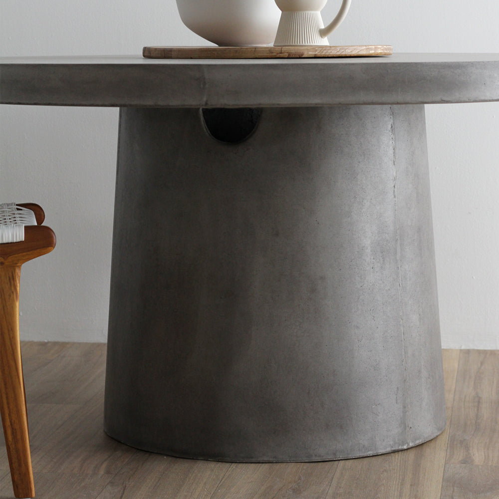 Milano Round Concrete Table - Grey