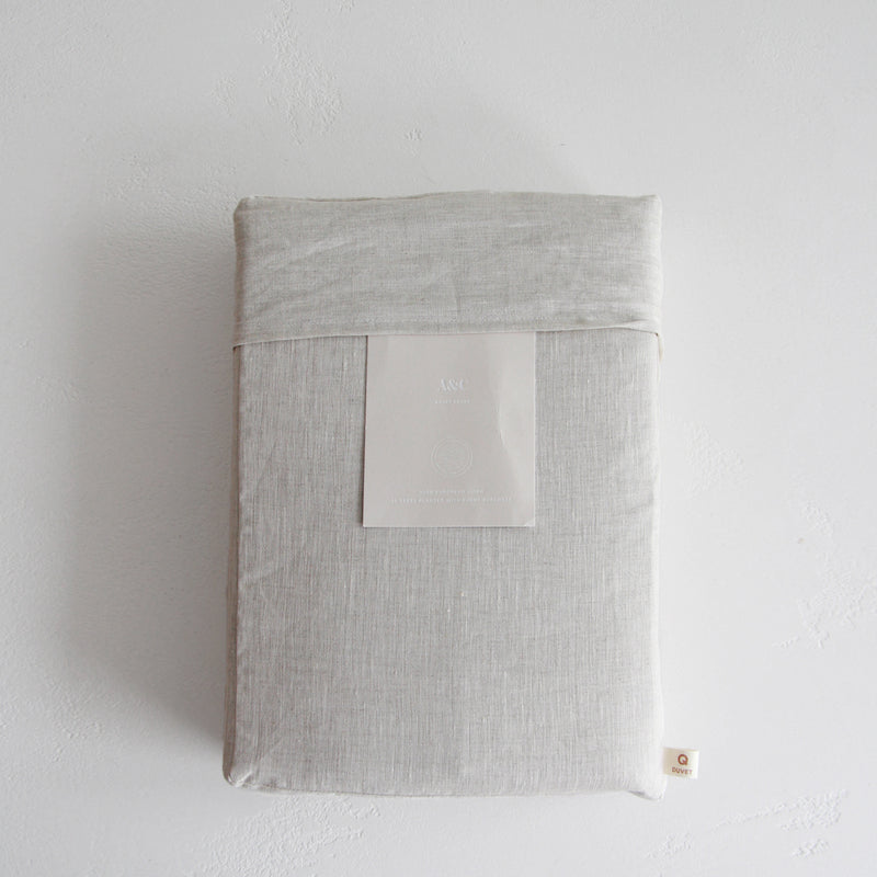 A&C Linen Duvet Cover - Oatmeal