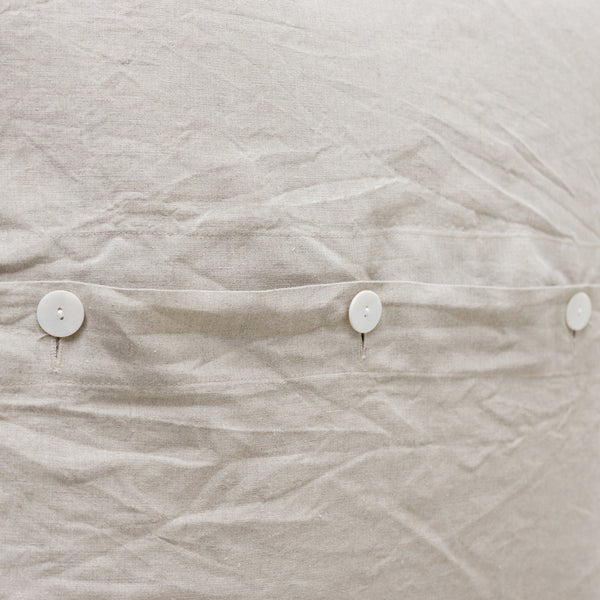 Linen Euro Pillowcase - Oatmeal