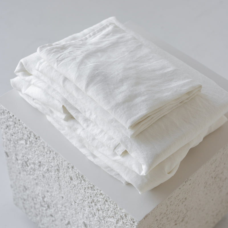 A&C Linen Flat Sheet - Off White