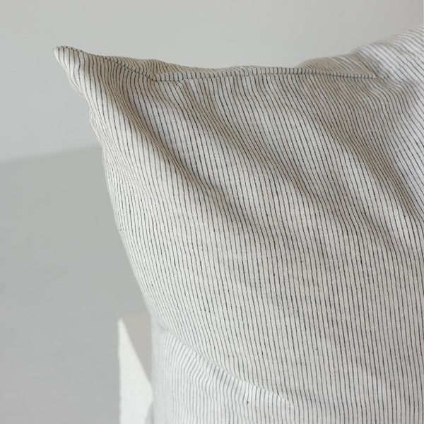 Linen Euro Pillowcase - Pinstripe