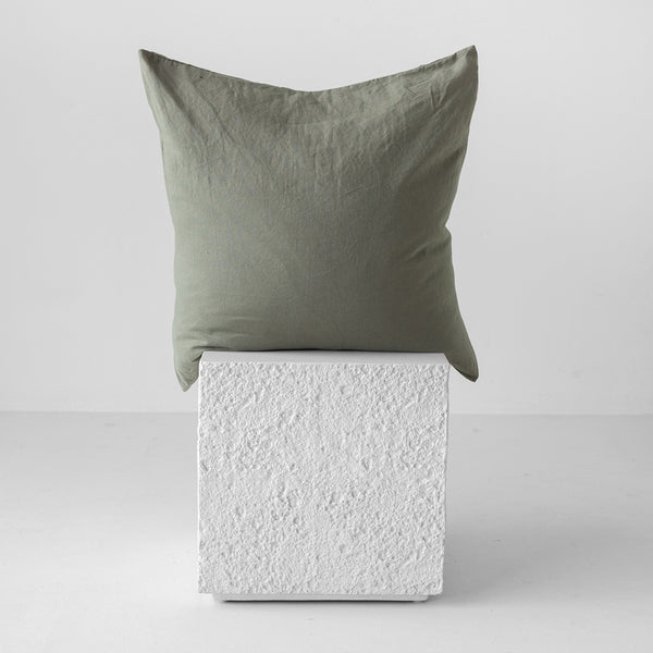 Linen Euro Pillowcase - Rosemary