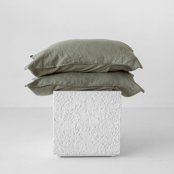 Linen Pillowcases - Rosemary