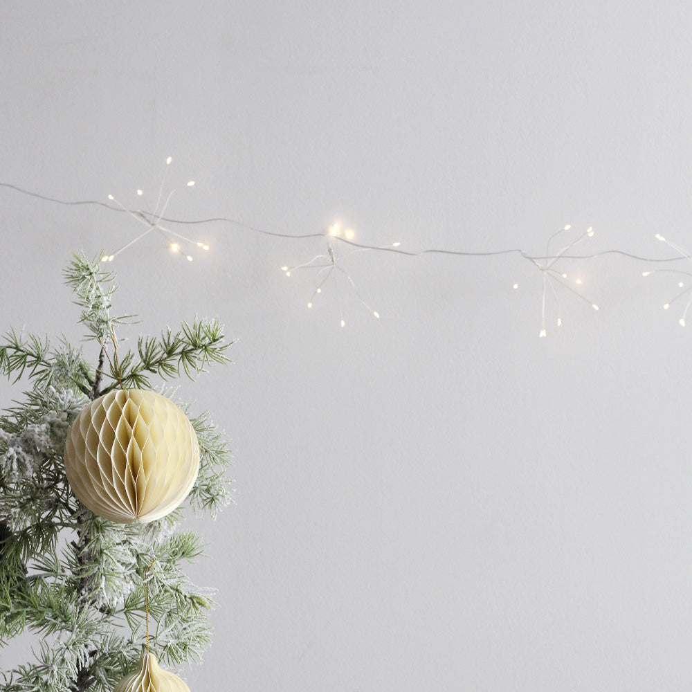 Starburst Garland - Silver 1.5m
