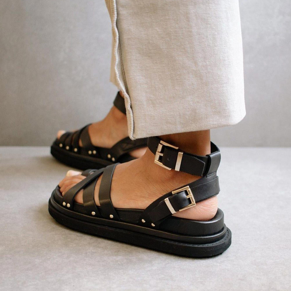 Buckle Up Sandal - Black