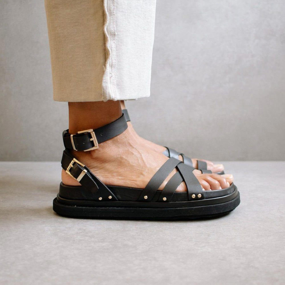Buckle Up Sandal - Black